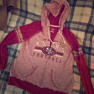 49ers zip up hoodie